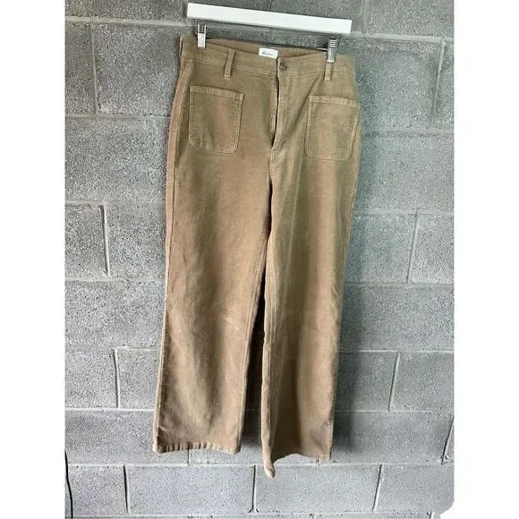 Kancan Saturn Ultra High Rise Wide Leg Corduroy Pants Beige Size 13/30 - Picture 2 of 6